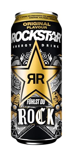 Rockstar Energy Drink Original - Koffeinhaltiges Erfrischungsgetränk für den Energie Kick, EINWEG (12x 500ml) (Verpackungsdesign kann abweichen) 4