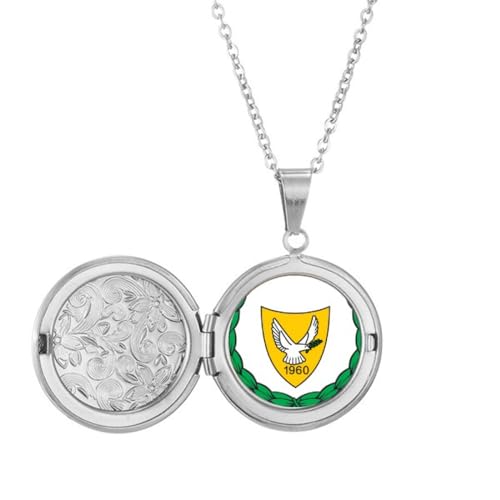 Collier médaillon emblème national de Chypre finition prestige