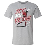 500 LEVEL Ceddanne Rafaela Boston Ice in My Veins Men's Cotton T-Shirt (Heather Gray, M)