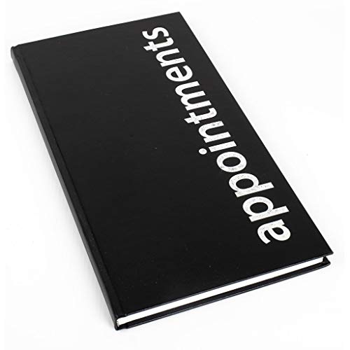 Agenda 2020 Black 3 Column Hairdressing Appointment Book - A5