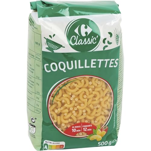 Coquillettes cuisson al dente 10 min Carrefour Classic semoule blé dur