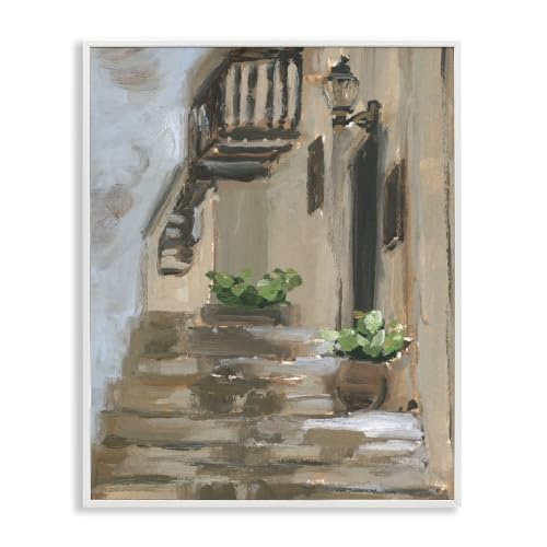 Parisian Alleyway at Dusk Architecture, 11 x 14 Inch Framed Giclée Print