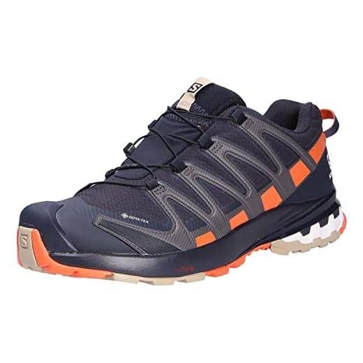 SALOMON Herr Xa Pro 3d V8 Gtx Trail löparsko, Natthimmel röd orange safari - 43 EU