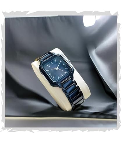 Image of SWADESI STUFF Newly Arrived Sqaure Dial Rose Gold Stainless Steel Strap Casual Elegant Watch for Women