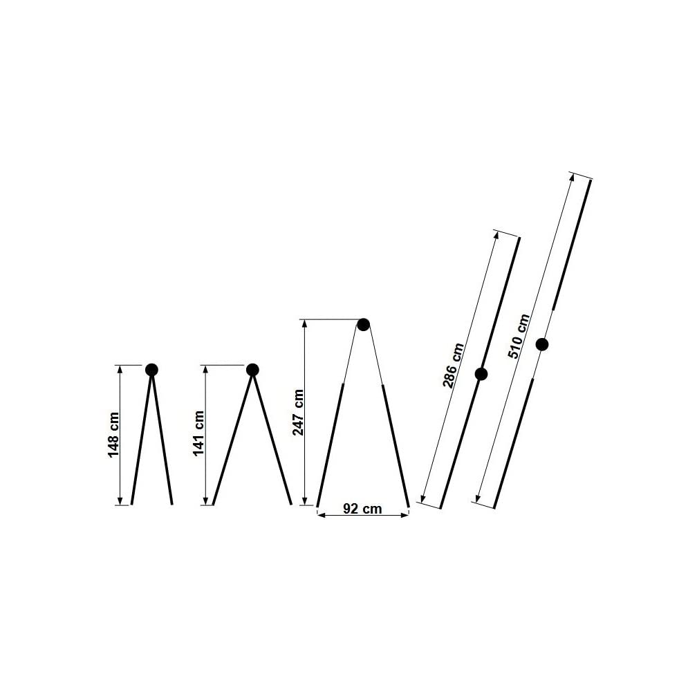 Treppe Aluminiowa wielofunkcyjna składana drabina przegubowa 4x5 stopni 5,10 m