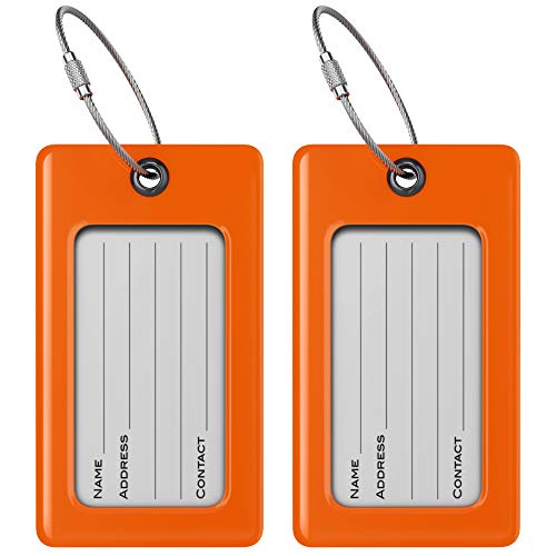 Luggage Tags Business Card Holder by TUFFTAAG - Durable Travel ID Bag Tag, Secure & Flexible, Perfect for Suitcases, Backpacks, and Carry-Ons, Easy Identification2