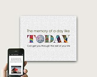 Today By Brad Paisley Print, QR Code First Dance Lyrics Art, 1 year Paper Anniversary Gift for Him/Her, 2 Year Cotton Anniversary Gift for Husband/Wife, Birthday Gift Ideas for Him. Print Only
