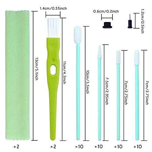 Aneco 100 Pack Cell Phone Cleaning Kit Cleaning Swab Kit Brush Set USB Charging Port Headphone Jack Cleaning Kit Compatible with iPhone, iO   S Android, Cell Phone, Electronics Cleaner