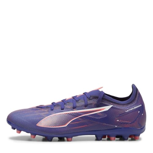 PUMA Unisex Ultra 5 Match MG Soccer Shoe, Lapis Lazuli PUMA White Sunset Glow, 102