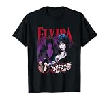 Elvira, Mistress of the Dark Purple and Red Graphic T-Shirt