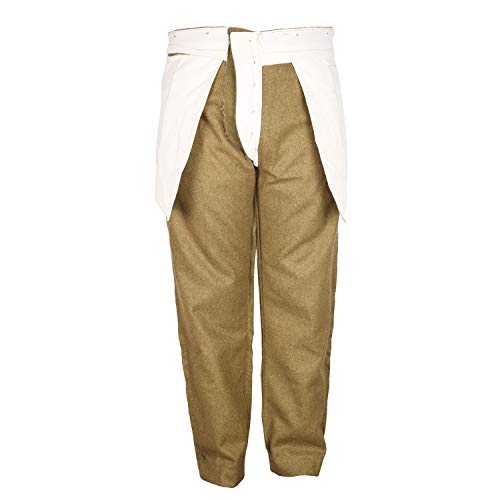 warreplica WW1 1902 British Battledress Service Dress SD Trousers - Khaki - Sizes 28 to 46 - Customizable4
