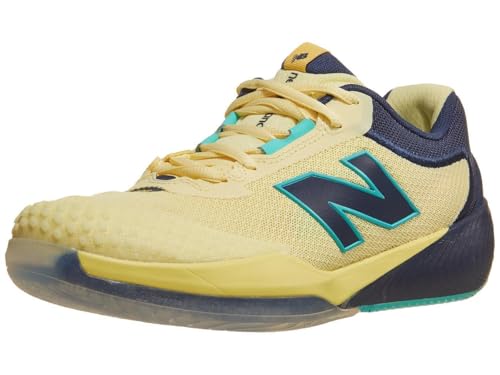 Image of New Balance Women's FuelCell 996 V6 Tennis Shoes, Parchment /Nb Navy, 8