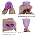 CROING Reusable Menstrual Cups Set of 4, Period Cup, 2 pcs Small and 2 pcs Large (Purple and White)