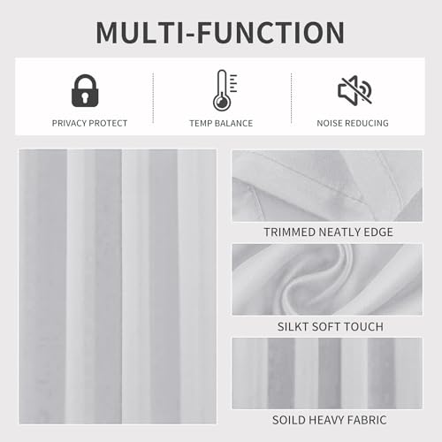 Image of Joydeco Blackout Curtains Bedroom, Black Out Curtain Thermal Insulated Eyelet Top for Room Darkening, Curtains & Drapes Window Treatments Blinds for Living Room Nursery, 2 Panels Home Decoration