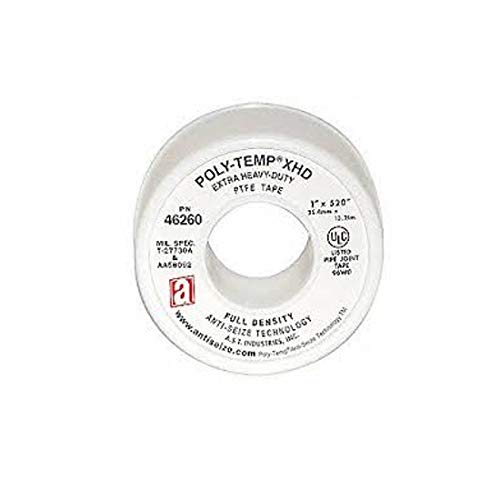 Anti-Seize 46430 POLY-TEMP PNK (XHD) Pink Plumbers PTFE Tape 1/2