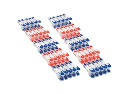 Leifheit Wäscheklammer 50er Set mit extra weicher Komponente Klammern mit angenehm breiter Fläche zum Zudrücken optisch ansprechende Wäscheklammern
