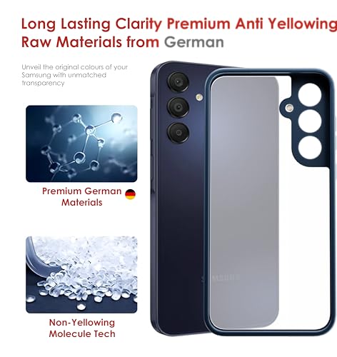 Image of Thermoplastic Polyurethane Slim Case For Samsung Galaxy A55,[Anti-Yellowing Technology] [Military Grade Drop Protection] Shockproof Slim Hybrid Phone Case For Samsung Galaxy A55 5G-Indigo Blue