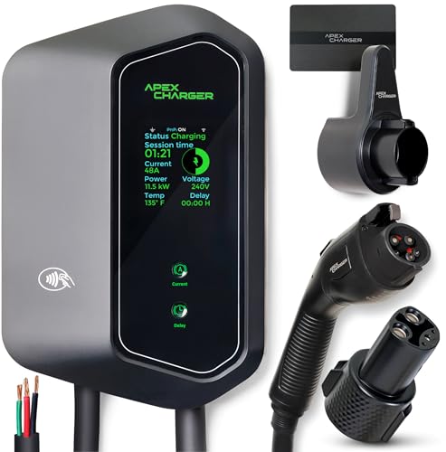 MACH 1: Fast 48 Amp Level 2 EV Charger, Hardwired