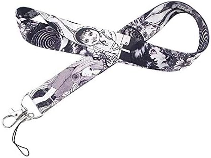 Pinstant Junji Ito Tomie Uzumaki Japanese Horror Manga 17.7" Neck Lanyard Keychain Holder ID Badge Mobile Phone Pin Strap - Image 4