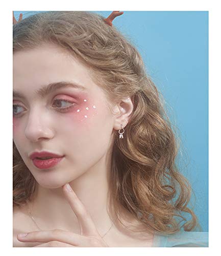 Sterling Silver Fish Hook Earrings For Women Girls S925 Dangle Stud Tiny Cute 3 Fishes Fishing Tassel Drop Hypoallergenic Micro Black Cz Eye Dainty Personalized Funny Jewelry Birthday Gifts #TOP2