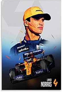 RTYHJ Lando Norris Canvas Art Poster and Wall Art Picture Print Modern Family bedroom Decor Posters 16x24inch(40x60cm)