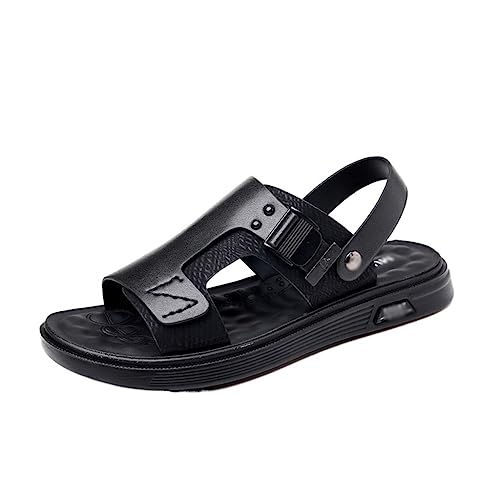 Black Korean Version Of Trendy Outdoor Beach Casual Slippers