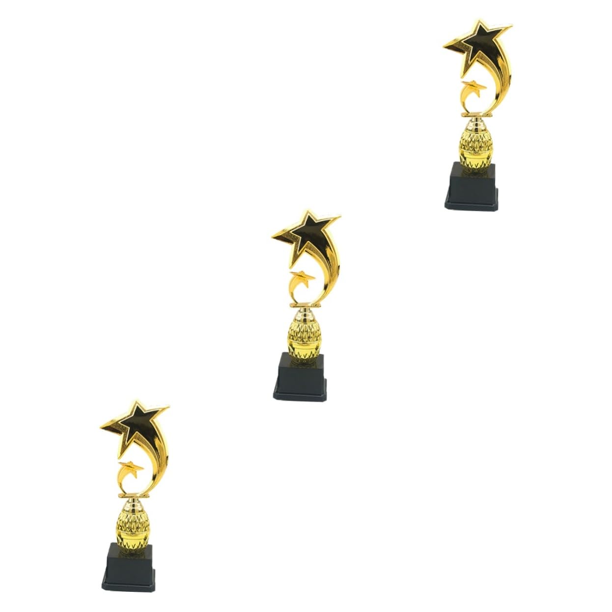 Sosoport 3pcs Trophy Baseball Medals Soccer Medal Trophies for Soccer Trophies First Place Football Pvc Card Tray Bear Paper Clips Custom Medals Trophies and Medals Mini Celebrity