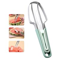 Coupe Pastèque 3 en 1 en Acier Inoxydable, Watermelon Coupe Pastèque Slicer Cutter, Trancheuse à Pastèque Outil Couteau Fruits pour Maison, Cuisine, Camping (Beige+Vert Coupe Pastèque 3 en 1 en Acier Inoxydable, Watermelon Coupe Pastèque Slicer Cutter, Trancheuse à Pastèque Outil Couteau Fruits pour Maison, Cuisine, Camping (Beige+Vert