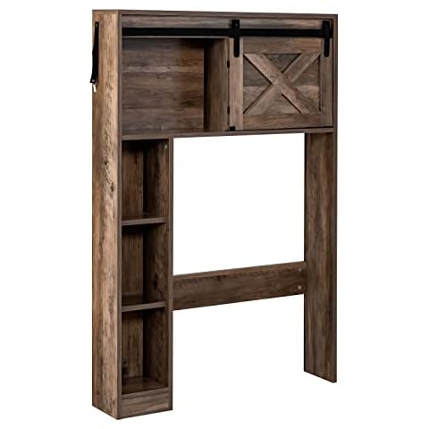 COSTWAY Freestanding Bathroom Storage Cabinet Cover