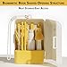 Kesttenn 10-in-1 Baby Bottle Brush Set with Drying Rack & Soap Dispenser, All-in-One Silicone Cleaning Kit for Travel, Includes Nipple & Straw Brushes