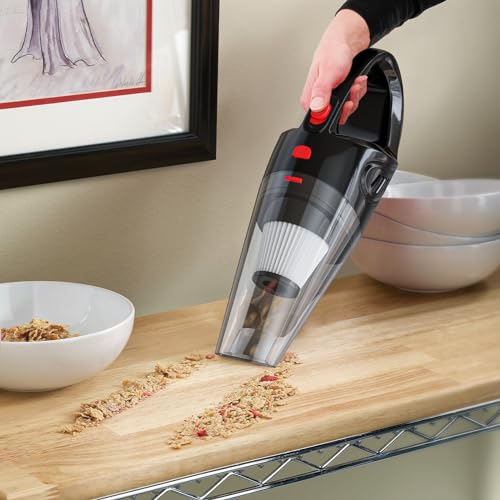 Image of Cordless & Rechargeable Hand Vacuum for Car - Handheld Portable Vacuum Cleaner with High-Powered Suction, Low Noise & Lightweight, Quick Cleaning Performance for Dust /Hairs
