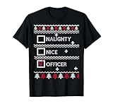 Photo Gallery naughty nice officer festive winter brutto natale maglietta Photo Gallery naughty nice officer festive winter brutto natale maglietta