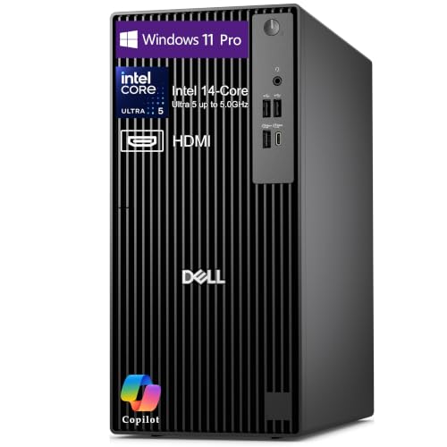 Image of Dell 2026 QCT1250 Business Desktop Computer, Intel 14-Core Ultra 5 235 up to 5.0GHz, Copilot AI, 8GB DDR5 RAM, 512GB PCIe SSD, 4K Dual Monitor Support, HDMI, Windows 11 Pro