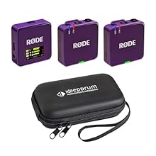 Digital 2-channel wireless microphone system: two transmission modules - one reception module Ideal for videographers / interviews / podcasts / presentations / streaming Range up to 260 m / fee and registration-free 2.4 GHz band Connection option for...