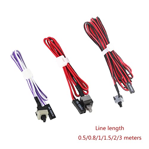 Ordinateur ligne d'alimentation cassée bouton poussoir de rechange 3m pour boîtier