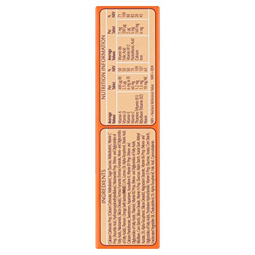 Haliborange Seven Seas Kids Multivitamins Calcium & Iron 30 Orange Flavour Chewable Tablets #TOP5