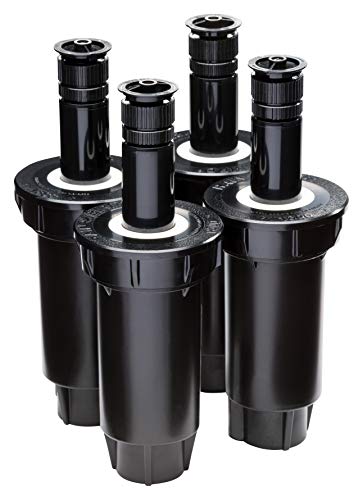 Rain Bird 1802AP4PK – Lot de 4 arroseurs escamotables Professionnels, Motif réglable de 0 à 360 °, Distance de pulvérisation de 2,4 à 4,6 m, Hauteur escamotable...