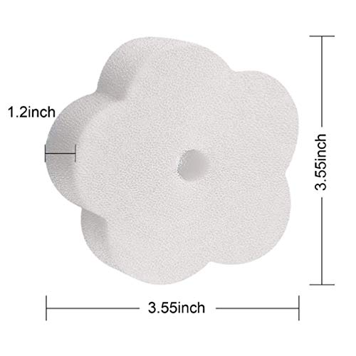 Generic 48Pcs Piscina Absorvente Esponjas Prático Filtro de Absorção De Óleo De Flor Forma Esponjas