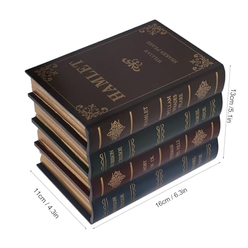 Caixa De Livro Decorativa, Caixa De Armazenamento De Livro Falso Vintage Estilo Europeu Em Forma De
