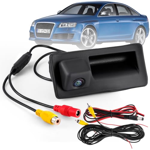 Image of HD 720P Backup Camera,Reverse Rear View Camera Fit for Audi A4L A5 A3 Q3 Q5 RS6 Fit for VW Passat Tiguan Jetta Sharan Touareg Lavida Skoda, Car Rear View Trunk Handle Camera