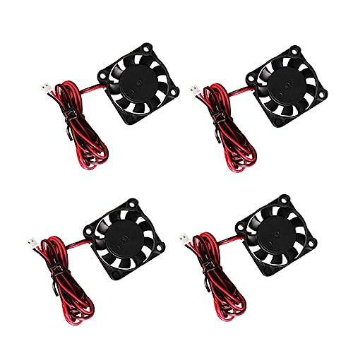 Healeved 4pcs Dc Radiator Cooling Fan Industrial Blower for Printer Electric Fan