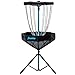 Franklin Sports ディスクゴルフバスケット - PDGA承認 - エリートポータブルディスクゴルフターゲットバスケットセット プレミアムメタルチェーン + キャンバス - 機器 + ホールスタンド