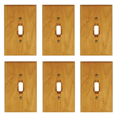 Traditional Genuine Oak Wood Switch Plate Cover Cover