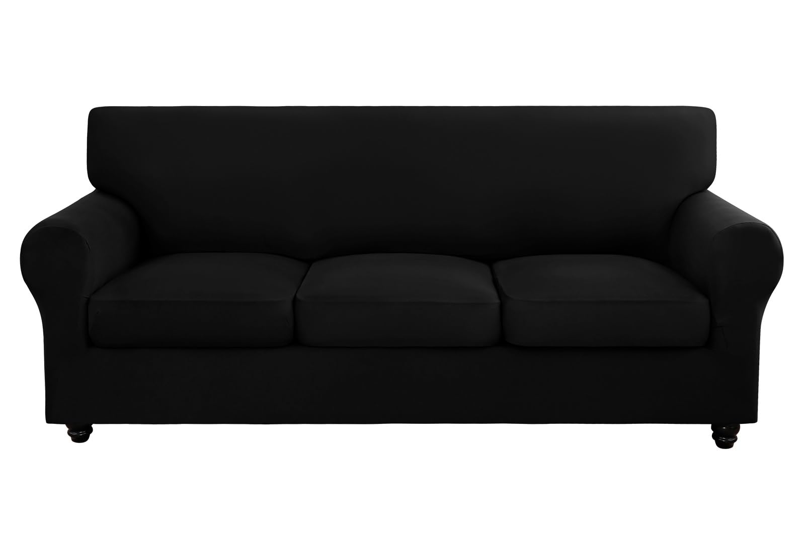 SearchI Stretch Sofa Cover Couch Cover, 4 Pieces Sofa Slipcover with 3 Separate Cushion Cover, Washable Furniture Protector for Living Room(Sofa,