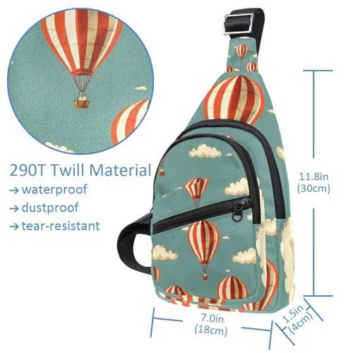 Sac banane nuage multicolore avec sangle réglable pour randonnée et course