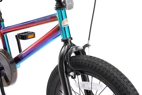 Miniatura 7 de Bikestar Bicicleta Infantil Para Niños Y Niñas A Partir De 4 Años Bici 16 Pulgadas Con Frenos 16 Edición Bmx Negro Azul