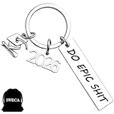 Iweca 2026 Graduation Gifts Keychain for Women Him 2026 Senior Keychain for Her Men Student Graduate Grad Idea Son Daughter Teen College High School Jewelry Present Boy Girl Grads softball senior