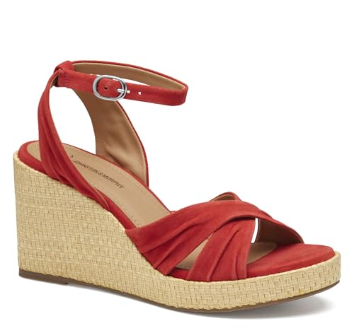 Johnston & Murphy Women’s Marcia Cross-Band Sandal, Platform Sandals, Wedge Heels for Women