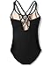Apexsolaire Ballet Leotard for Kids with Double Strap (Black, Age 6X-8)