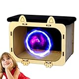 Configuration simple et rapide : profitez de charmantes images 3D en quelques secondes avec le design intuitif du projecteur pyramidal. Tout ce qui est de placer votre téléphone sur le support, d'ouvrir l'hologramme et de vous préparer pour une expérience home cinéma sans solution qui vous charmera.